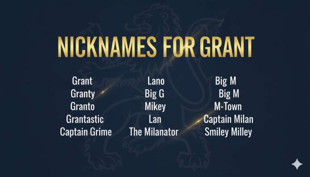 Nicknames for Grant
