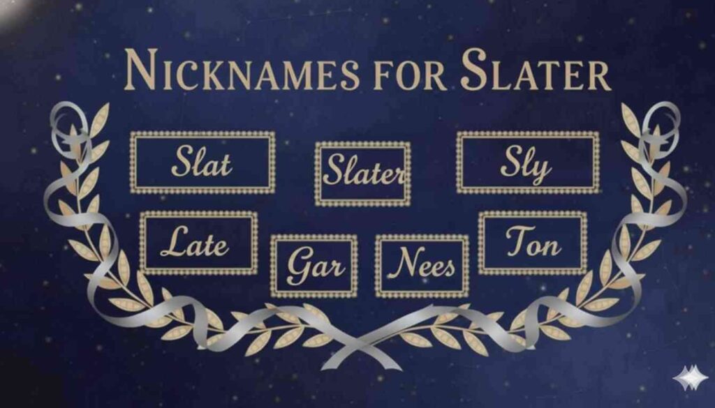 Nicknames for Slater