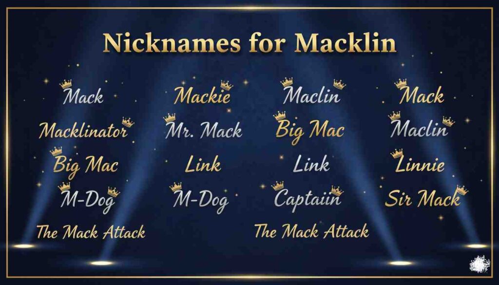 Nicknames for Macklin