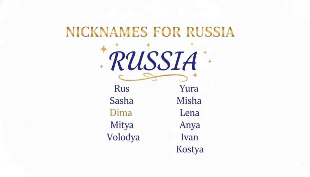 Nicknames for Russia