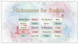 Nicknames for Russia