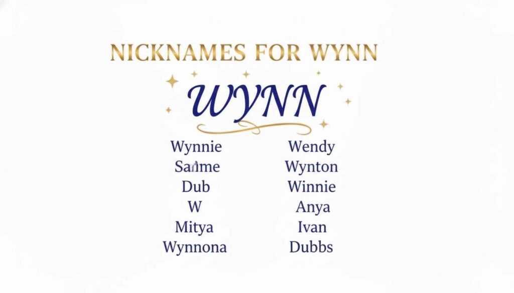 Nicknames for Wynn