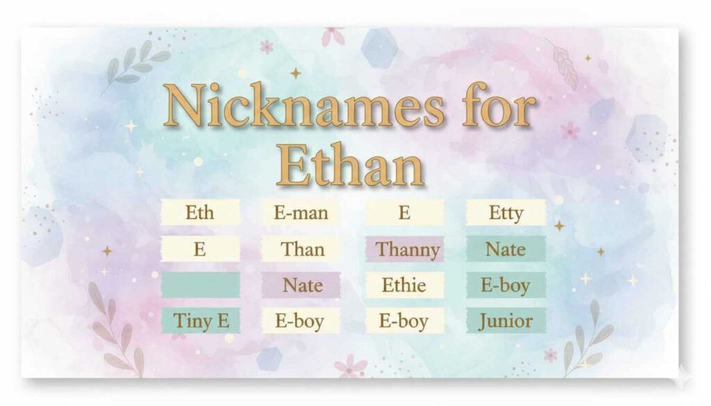 Nicknames for Ethan