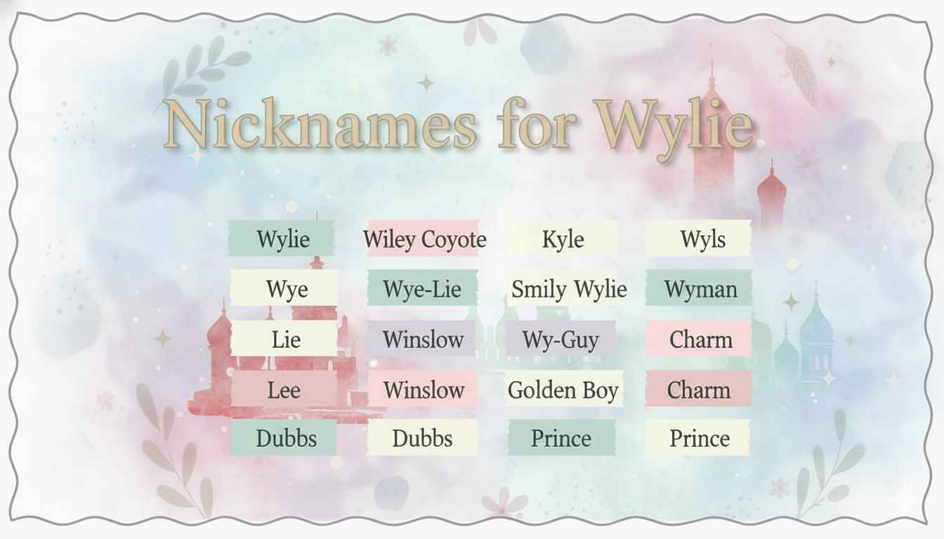 Nicknames for wylie