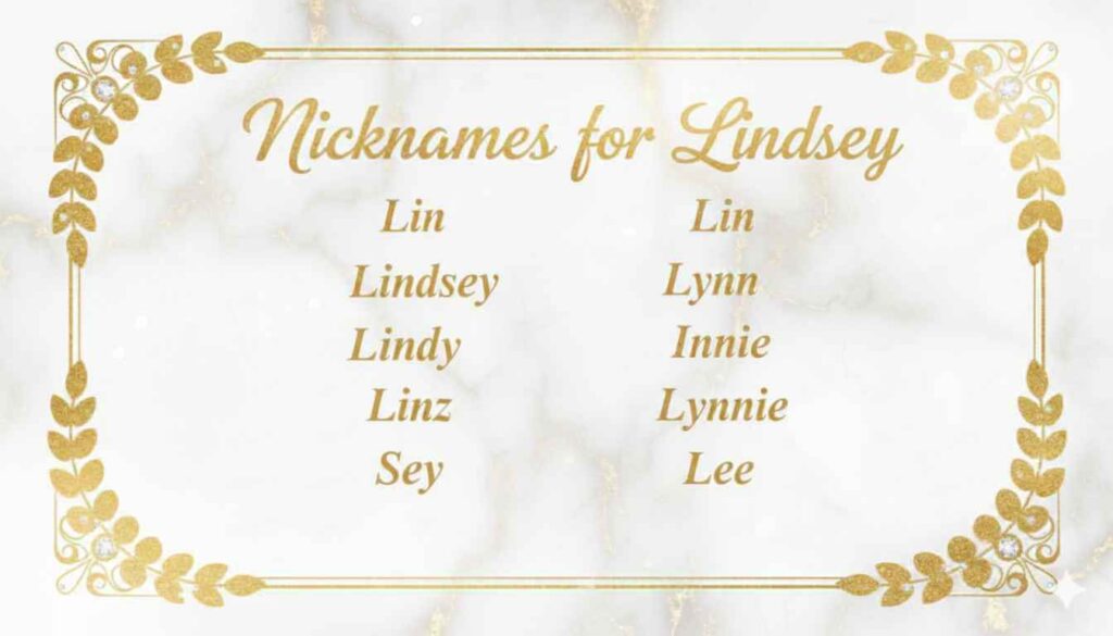Nicknames for Lindsey