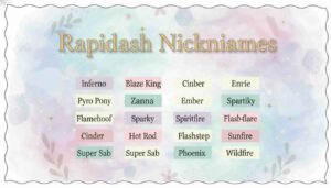 Rapidash Nicknames